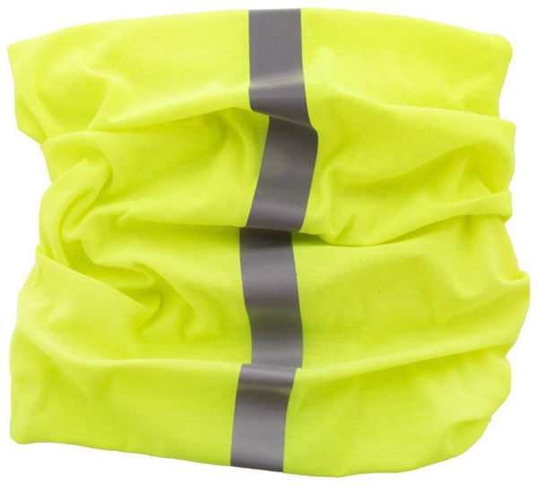 Obrázky: Žltá reflexná bandana - šatka/nákrčník/čiapka, Obrázok 1