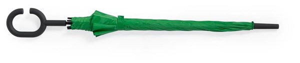 Obrázky: Zelený automatický vetru odolný hadsfree dáždnik, Obrázok 2