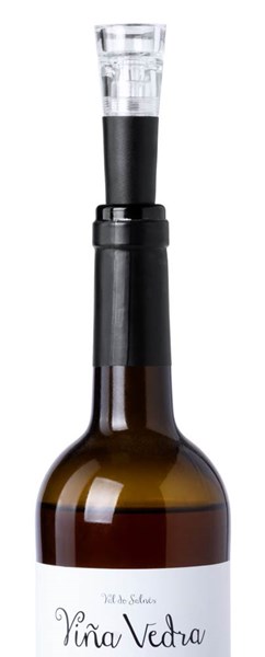 Obrázky: Čierna vákuová zátka na víno s pumpičkou, Obrázok 4