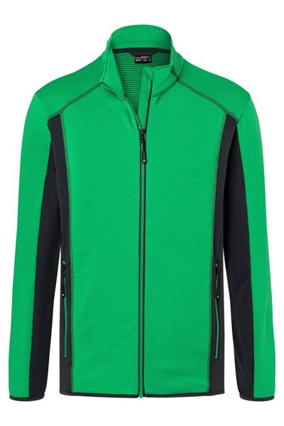 Obrázky: STRETCH FLEECE JACKET 200 zeleno-antracitová L, Obrázok 4