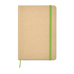 Obrázky: A5 recyklovaný zápisník, zelená gumička