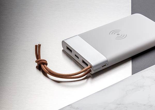 Obrázky: Biela bezdrôtová powerbanka 8 000 mAh 5W, Obrázok 9