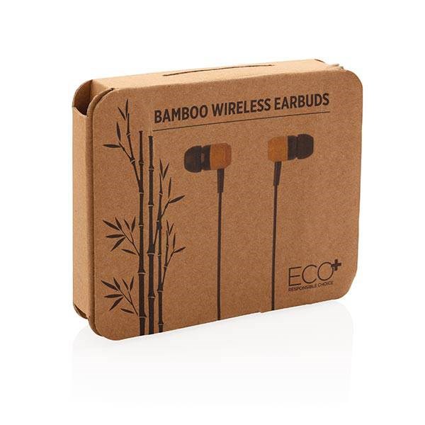 Obrázky: Bambusové bezdrôtové slúchadlá do uší, Obrázok 6