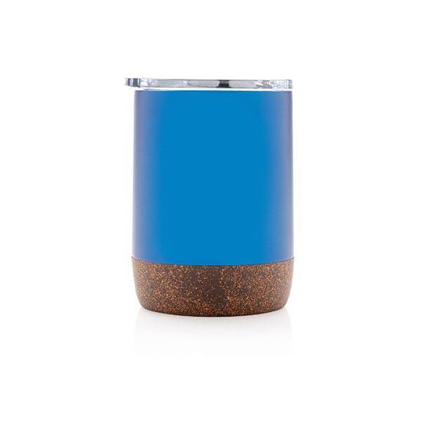 Obrázky: Malý korkový termohrnček 180 ml, modrý, Obrázok 3