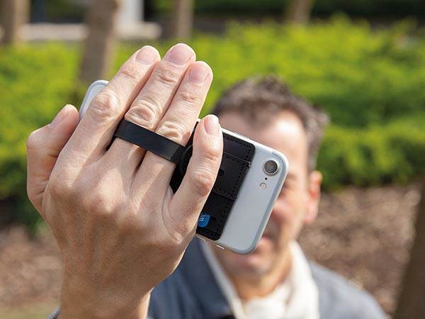 Obrázky: Černé RFID puzdro na karty 3 v 1 na telefon, Obrázok 8