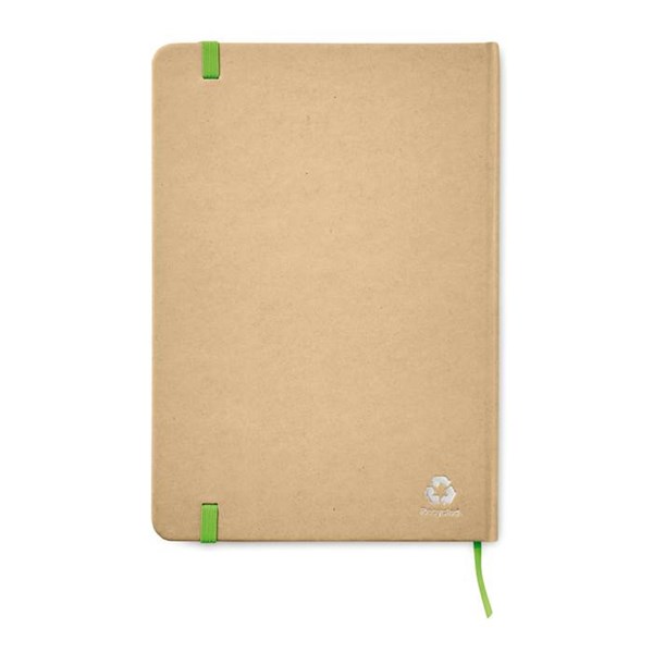 Obrázky: A5 recyklovaný zápisník, zelená gumička, Obrázok 2