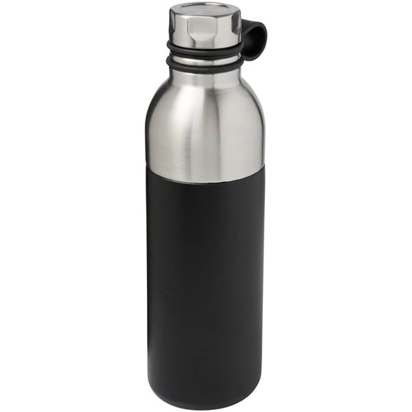 Obrázky: Čierna medená fľaša s vákuovou izoláciou, 590 ml, Obrázok 2