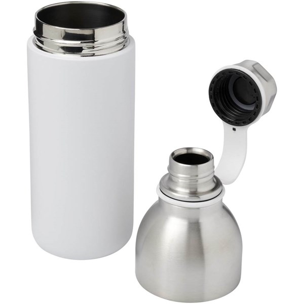 Obrázky: Biela medená fľaša s vákuovou izoláciou, 590 ml, Obrázok 3