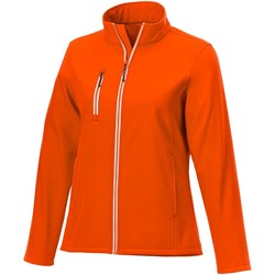 Obrázky: Oranžová softshellová dámska bunda M