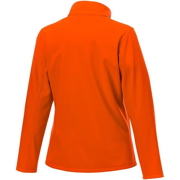 Obrázky: Oranžová softshellová dámska bunda M, Obrázok 3