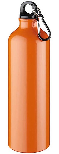 Obrázky: Oranžová hliníková fľaša 770 ml s karabínou