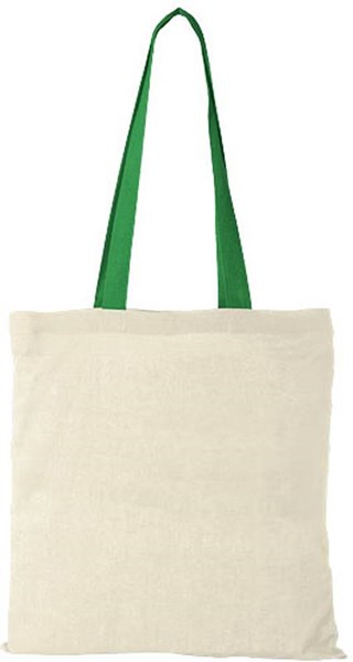 Obrázky: Bavlnená nákupná taška s tmavozelenými rukoväťami, Obrázok 4
