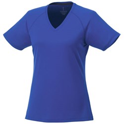 Obrázky: Amery dám. modré CoolFit tričko do "V" ELEVATE M