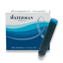 Obrázky: WATERMAN atrament.bombičky krátke umývateľné,modré