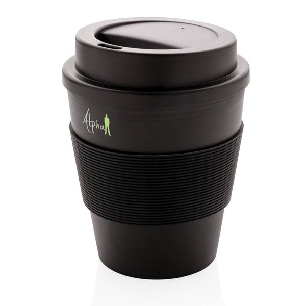 Obrázky: Opakovane použiteľný hrnček 350 ml, čierna, Obrázok 4