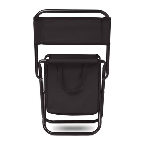Obrázky: Skladacia stolička s chladiacam ruksakom, čierna, Obrázok 4