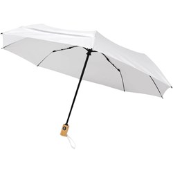 Obrázky: Recyklovaný skladací dáždnik automatický biely