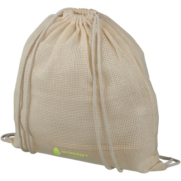 Obrázky: Bavlnený sieťový šnúrkový ruksak, Obrázok 2