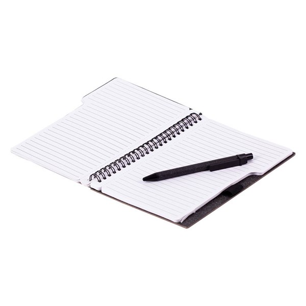 Obrázky: Čierny ekologický linajkový zápisník s perom, Obrázok 2
