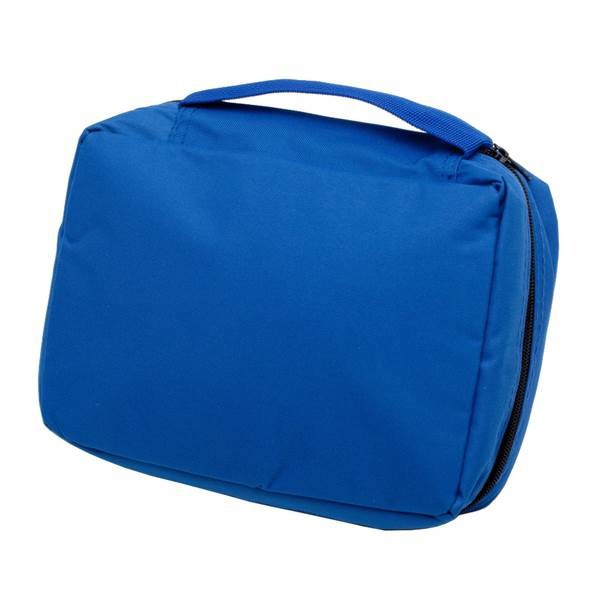 Obrázky: Rozkladacia kozmetická taška na zips modrá, Obrázok 2