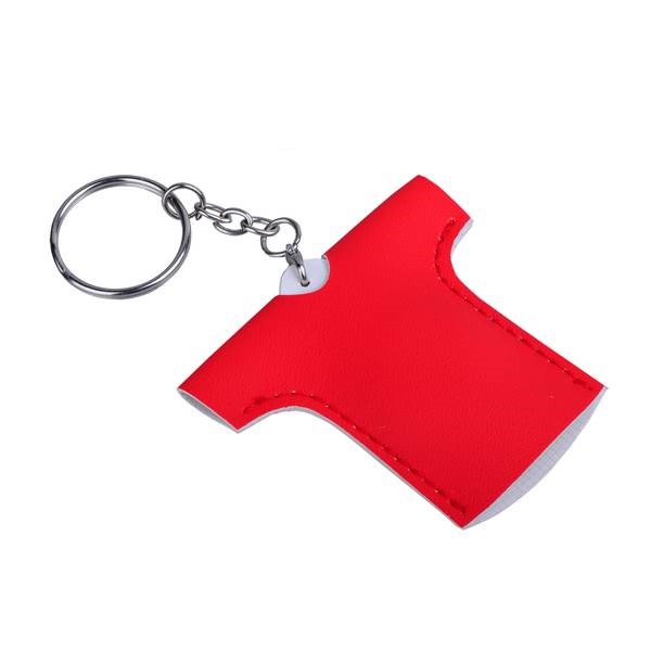 Obrázky: Červený prívesok na kľúče - tričko