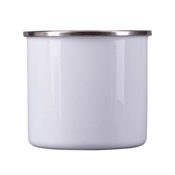 Obrázky: Biely emailový hrnček 500 ml, Obrázok 5