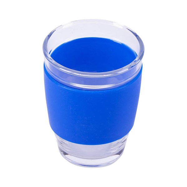 Obrázky: Modrá šálka na kávu z borosilikátového skla 350 ml, Obrázok 3
