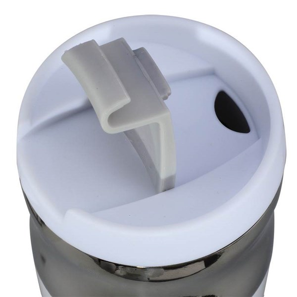 Obrázky: Bielo-strieborný termohrnček 450 ml, Obrázok 3