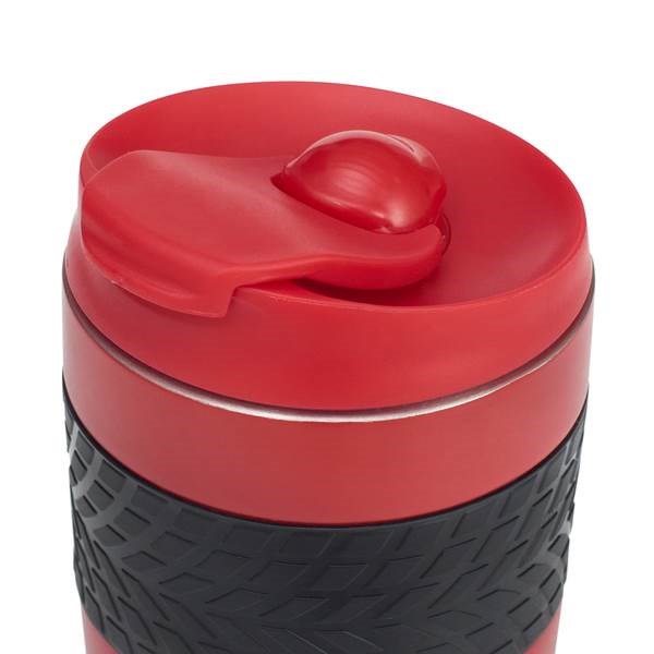 Obrázky: Červený termohrnček 200 ml,čierny úchop a prísavka, Obrázok 4