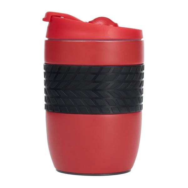 Obrázky: Červený termohrnček 200 ml,čierny úchop a prísavka, Obrázok 5