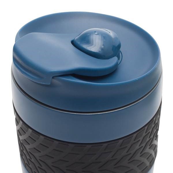 Obrázky: Modrý termohrnček 200 ml, čierny úchop a prísavka, Obrázok 2