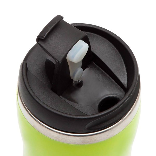 Obrázky: Zelený plastový termohrnček 350 ml s nerez.vnútrom, Obrázok 3