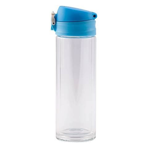 Obrázky: Modrá fľaša z dvojitého borosilikát. skla 280ml, Obrázok 7