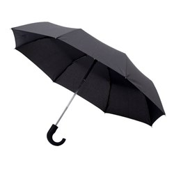 Obrázky: Čierny automatický skladací dáždnik