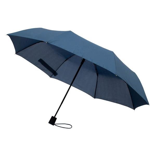 Obrázky: Modrý skladací dáždnik odolný voči búrke a vetru
