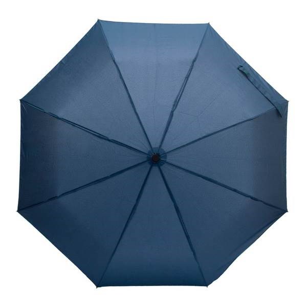 Obrázky: Modrý skladací dáždnik odolný voči búrke a vetru, Obrázok 2