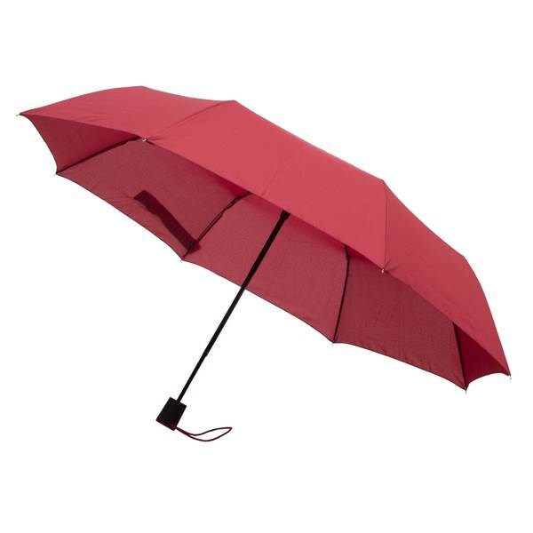 Obrázky: Vínový skladací dáždnik odolný voči búrke a vetru