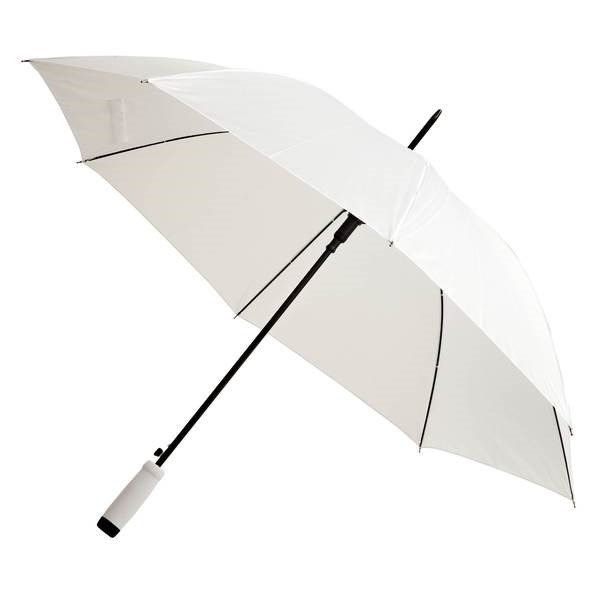 Obrázky: Biely automat. dáždnik s EVA rúčkou vo farbe