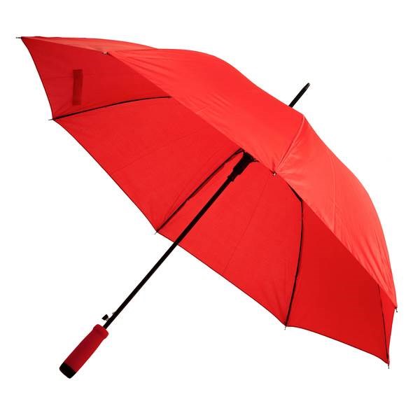 Obrázky: Červený automat. dáždnik s EVA rúčkou vo farbe