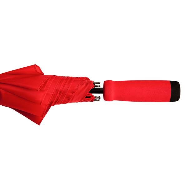 Obrázky: Červený automat. dáždnik s EVA rúčkou vo farbe, Obrázok 3