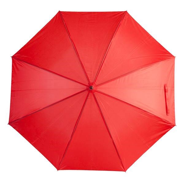 Obrázky: Červený automat. dáždnik s EVA rúčkou vo farbe, Obrázok 4