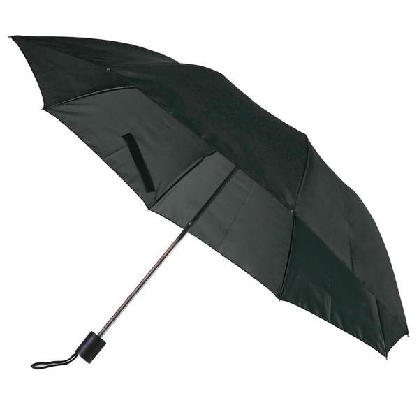 Obrázky: Čierny skladací dáždnik, manuálne otváranie