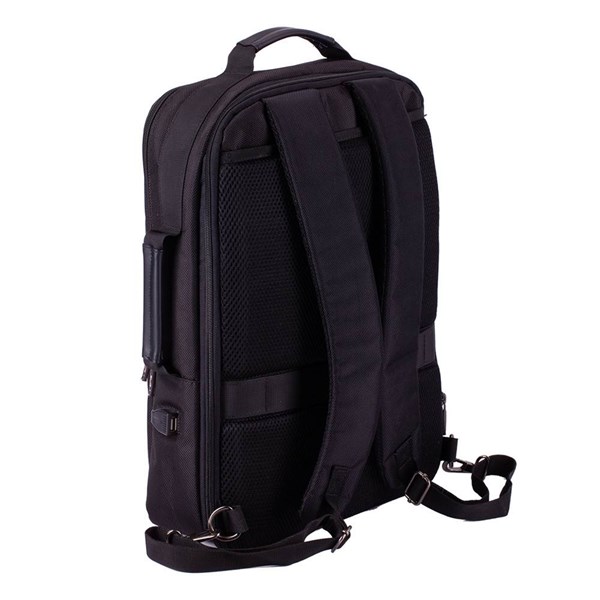 Obrázky: Čierny multifunkčný ruksak/aktovka na laptop, 17 L, Obrázok 2