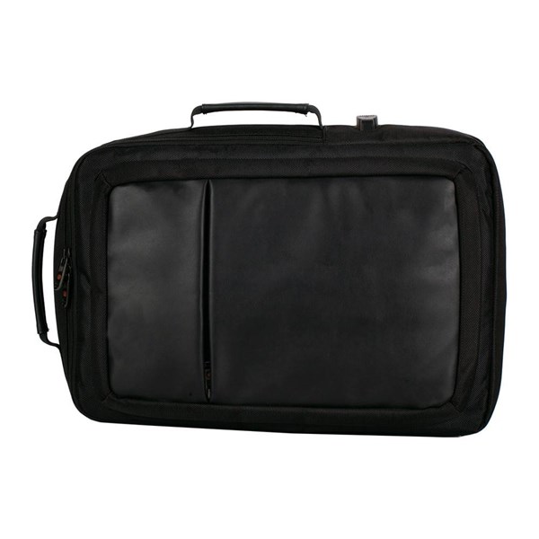 Obrázky: Čierny multifunkčný ruksak/aktovka na laptop, 17 L, Obrázok 5