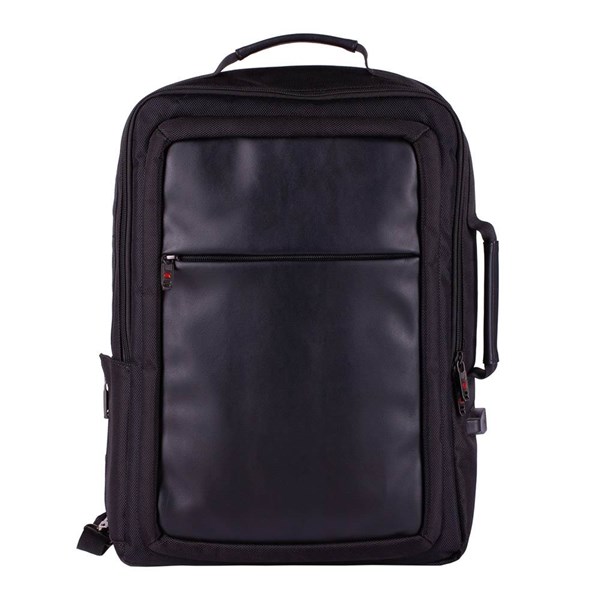 Obrázky: Čierny multifunkčný ruksak/aktovka na laptop, 17 L, Obrázok 6