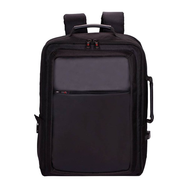 Obrázky: Čierny multifunkčný ruksak/aktovka na laptop, 17 L, Obrázok 8