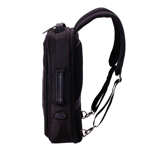 Obrázky: Čierny multifunkčný ruksak/aktovka na laptop, 17 L, Obrázok 9