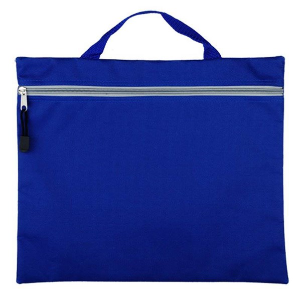 Obrázky: Jednoduchá konferenčná taška na dokumenty, modrá