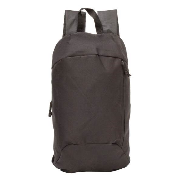 Obrázky: Jednoduchý polyesterový ruksak 10 L, Čierny, Obrázok 2