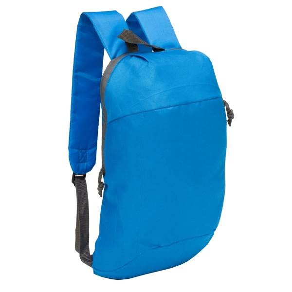 Obrázky: Jednoduchý polyesterový ruksak 10 L, modrý